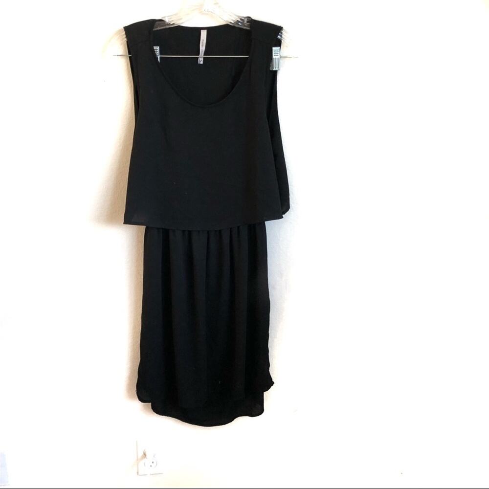 EUC‎ Paper Crane Open Back Black Dress Large Witch Whimsygoth Witchcore